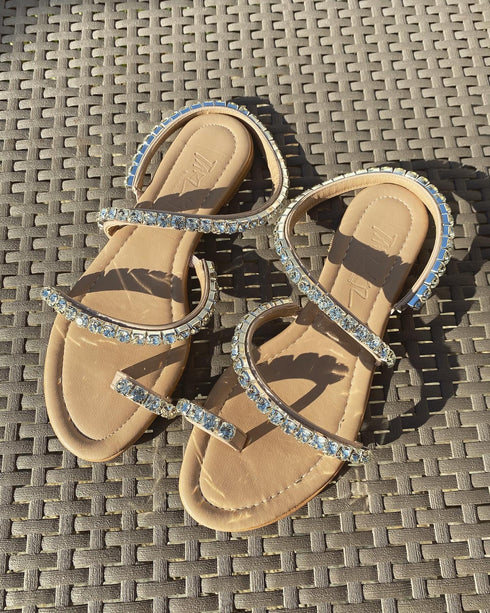 MIDNIGHT TAŞLI SANDALET